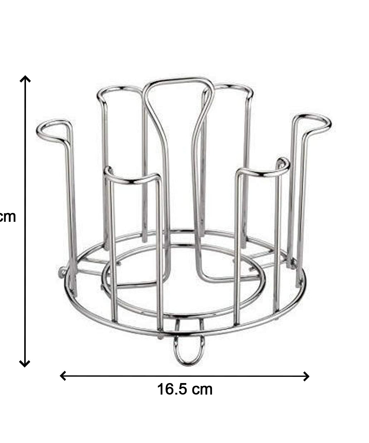 Kitchen glass stand with stainless steel construction