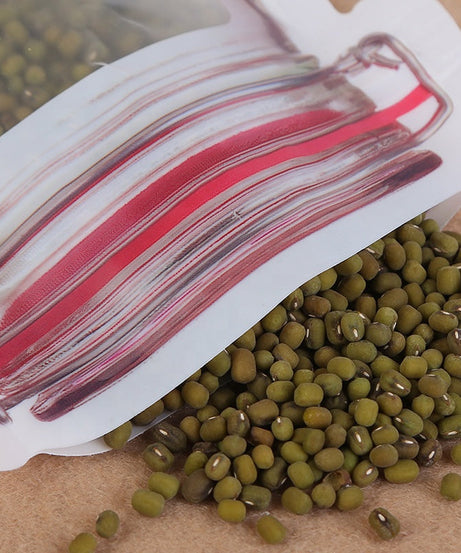 Airtight seal plastic jar for food, 500ml size with zipper closure.