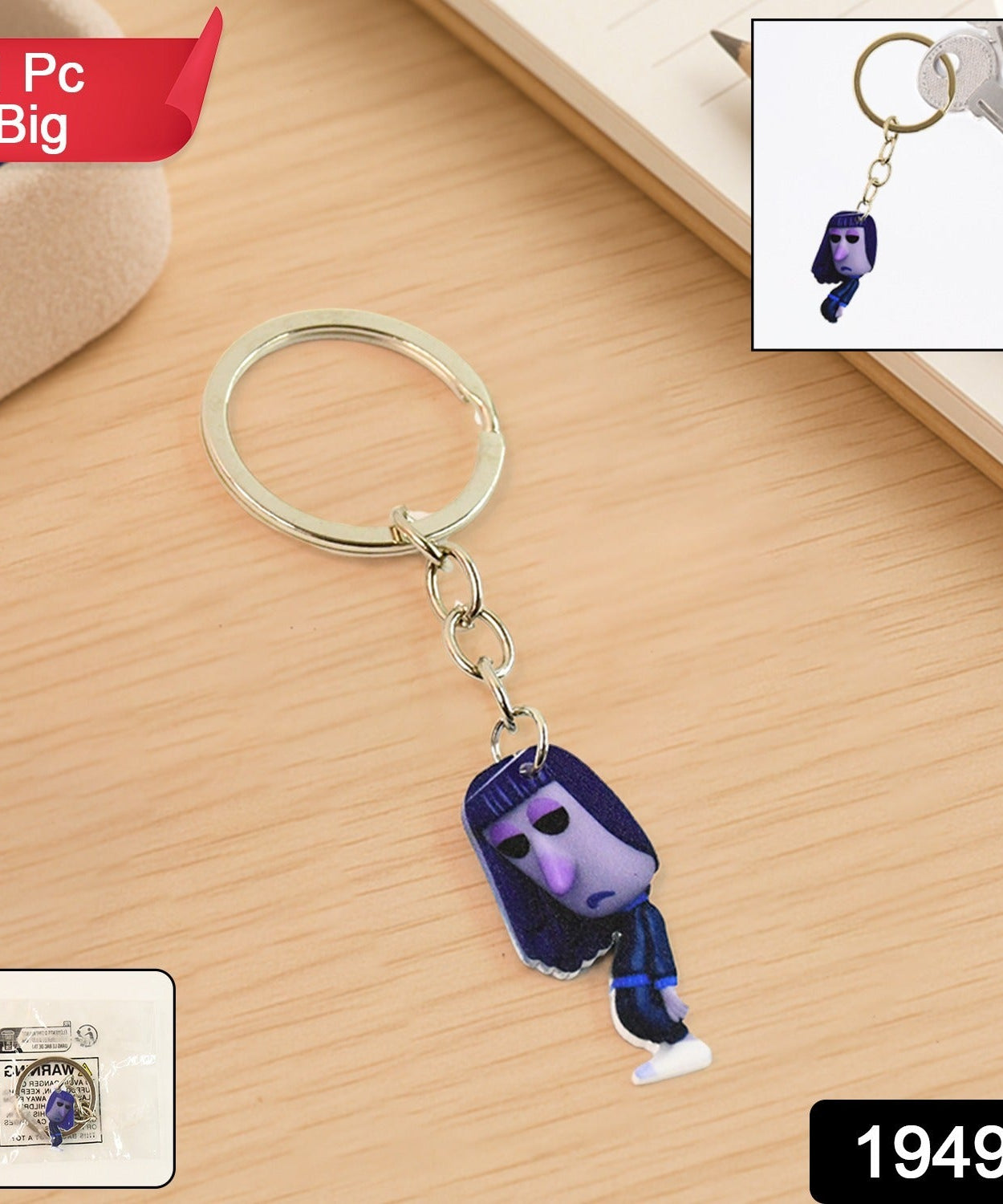 Big Size Anime Style Cartoon Keychain