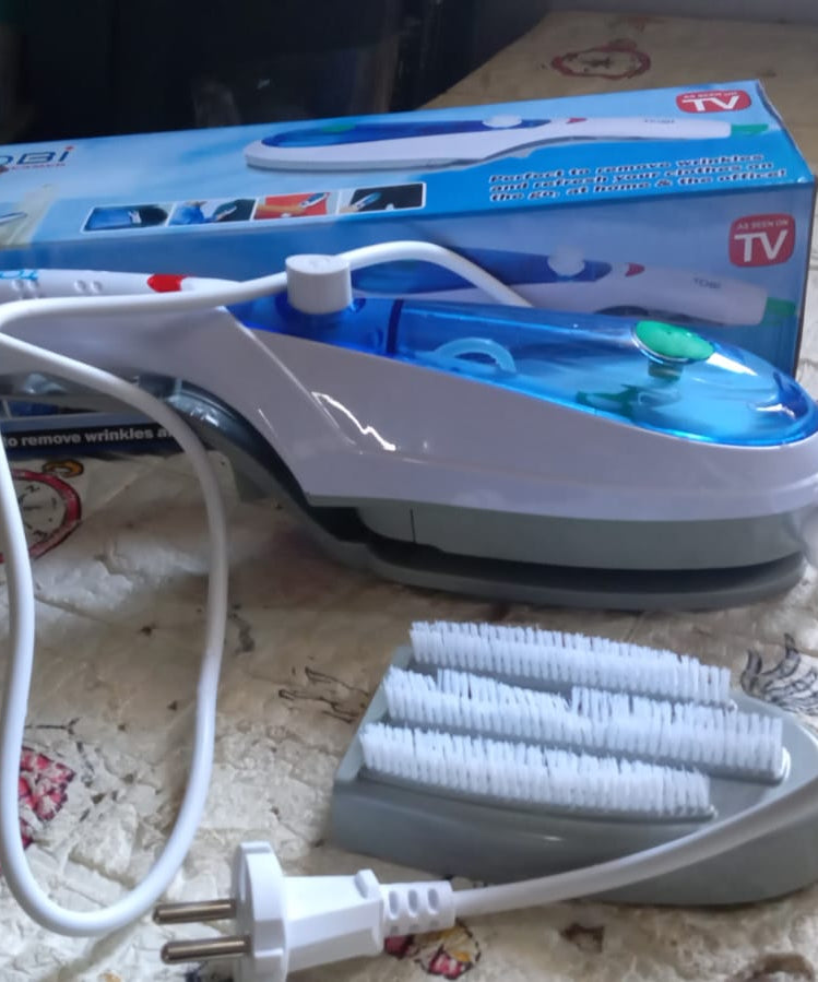 Compact steam iron for home and travel