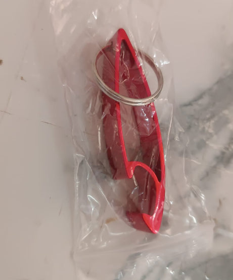 2 in 1 Compact Metal Bottle Opener with Keyring (1 Pc)