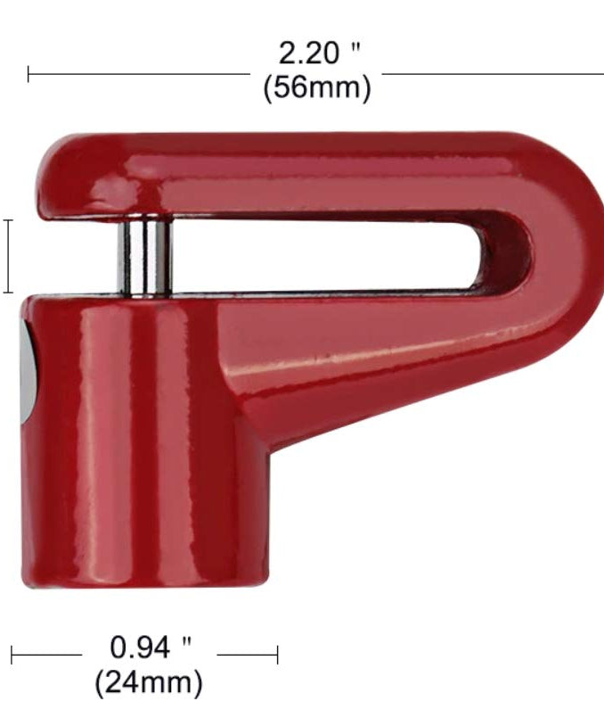 Secure padlock disc lock for bike wheels