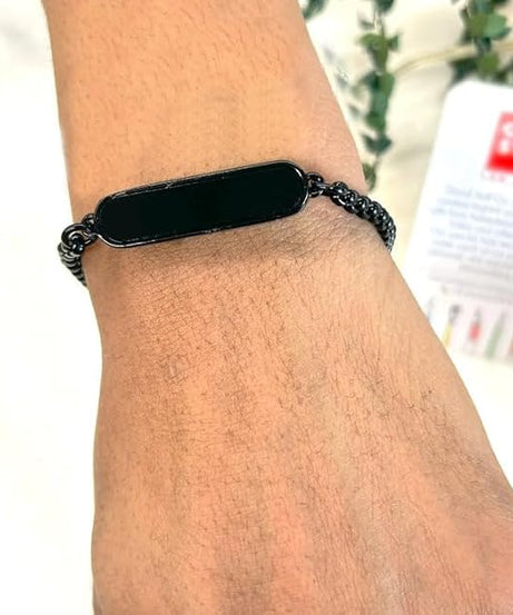Black Customize Bracelet, Gift Bracelet (1 Pc)