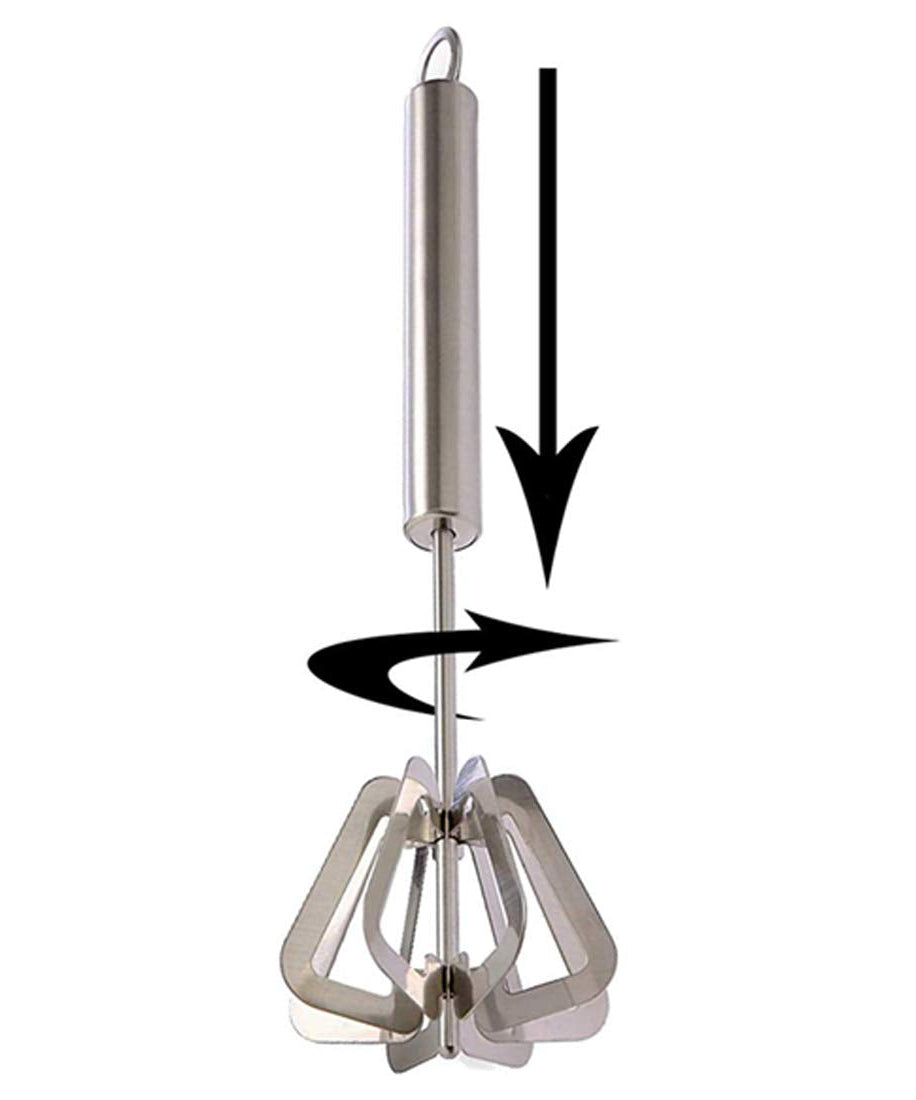 Manual hand blender with stainless steel body