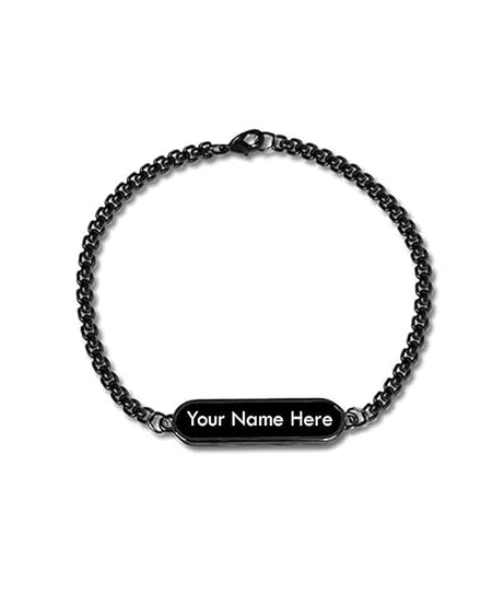 Black Customize Bracelet, Gift Bracelet (1 Pc)