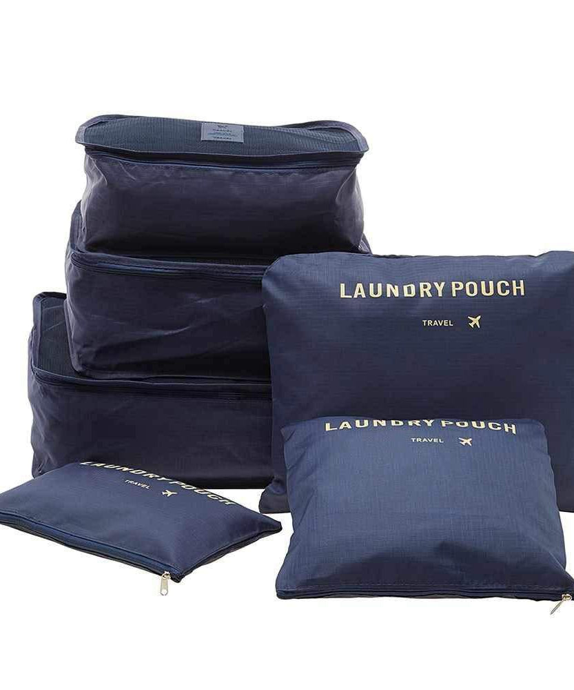 Cloth organizer pouches with zippers