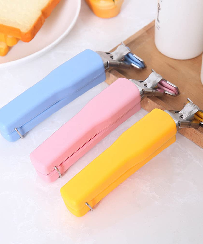 Stainless steel dish gripper clips, perfect for handling hot plates and bowls in the kitchen.