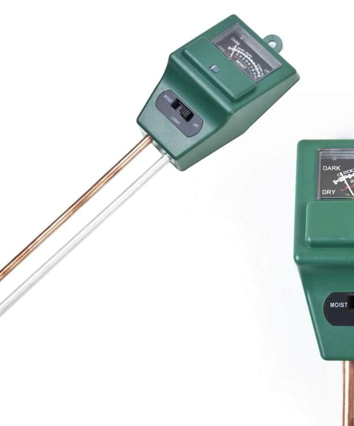 Soil pH meter with moisture and light testing.