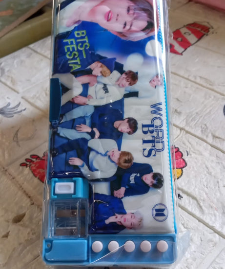 Multipurpose Compass Box (2 Compartments): Cartoon Pencil Case for Kids