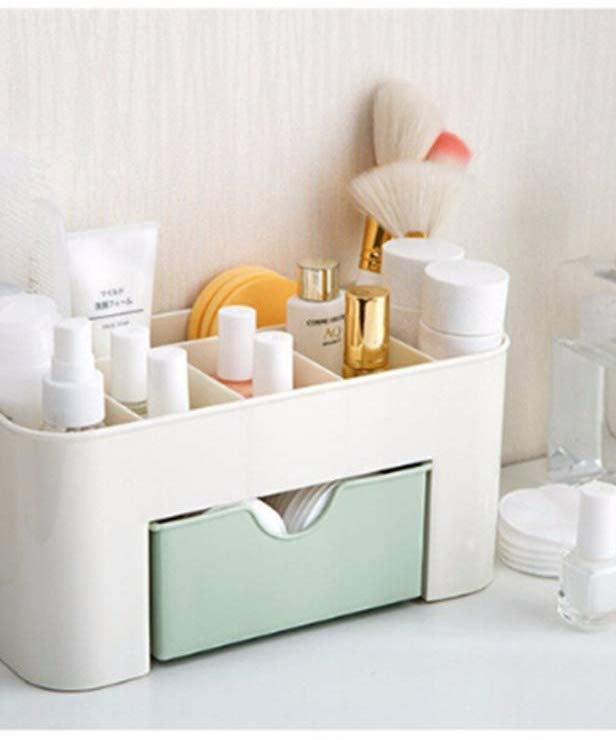 Multi-purpose girl-design box for keeping makeup, cutlery, or accessories neatly stored.