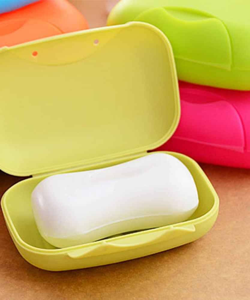 Waterproof plastic soap case for travel