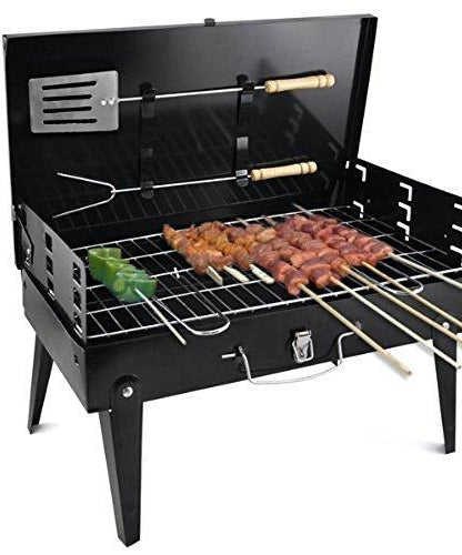 Stainless steel barbecue toaster, briefcase style