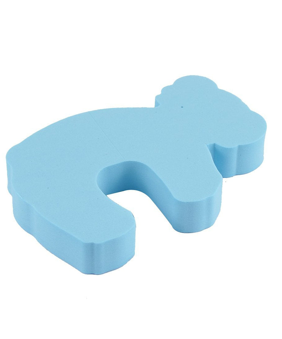 Door safety guard with animal shape, protects kids from door slams