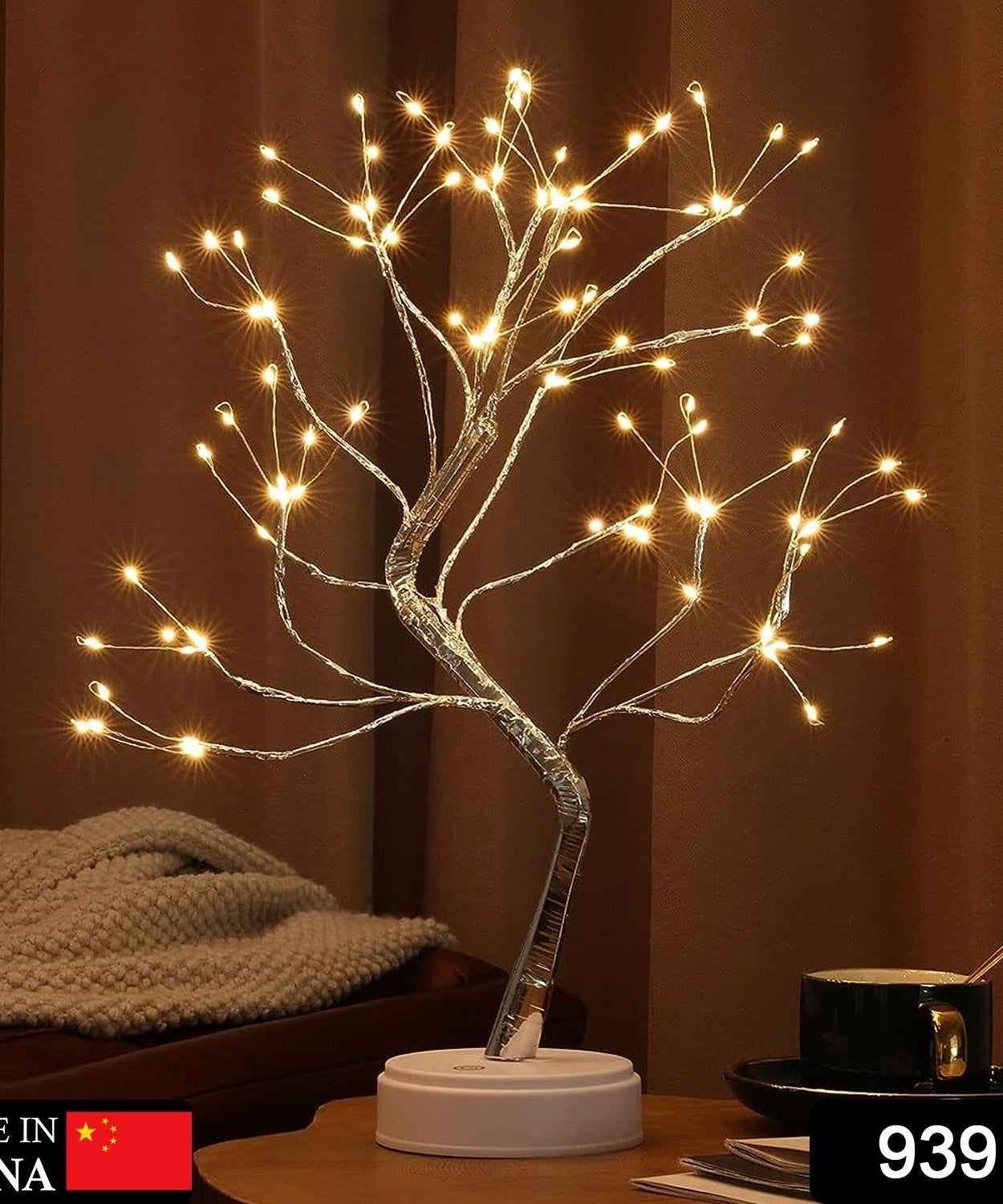 Tabletop birch tree light with multiple modes
