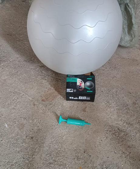 Heavy Duty Gym Ball Non-Slip Stability Ball with Foot Pump for Total Body Fitness