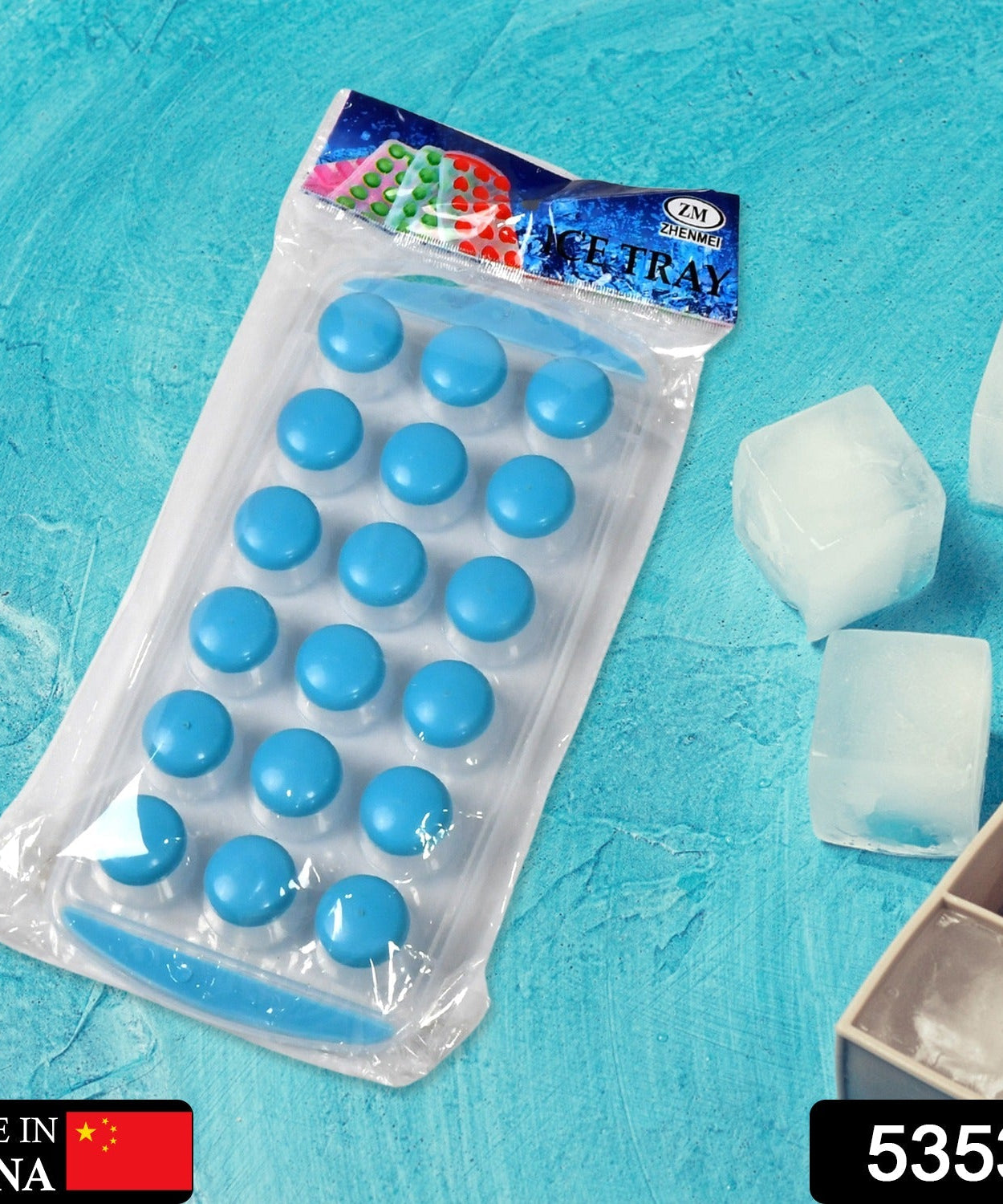 Smart Push  Out Round  Shape Mini Ice Cube Trays with Flexible Silicone Bottom | Round Shape Silicone Chocolate Mold Maker Ice Cube Tray Freeze Mold