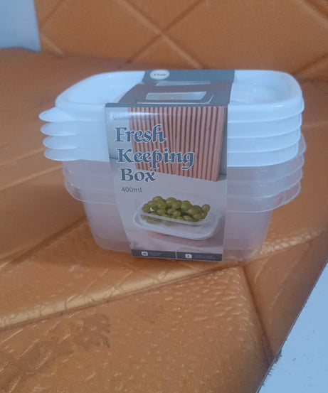 Food Storage Containers-Microwave (4 Pc/400ml)