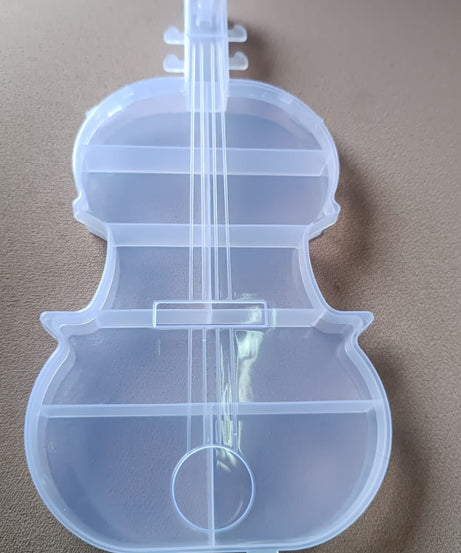 Violin Shape Plastic Storage Box (1 Pc)