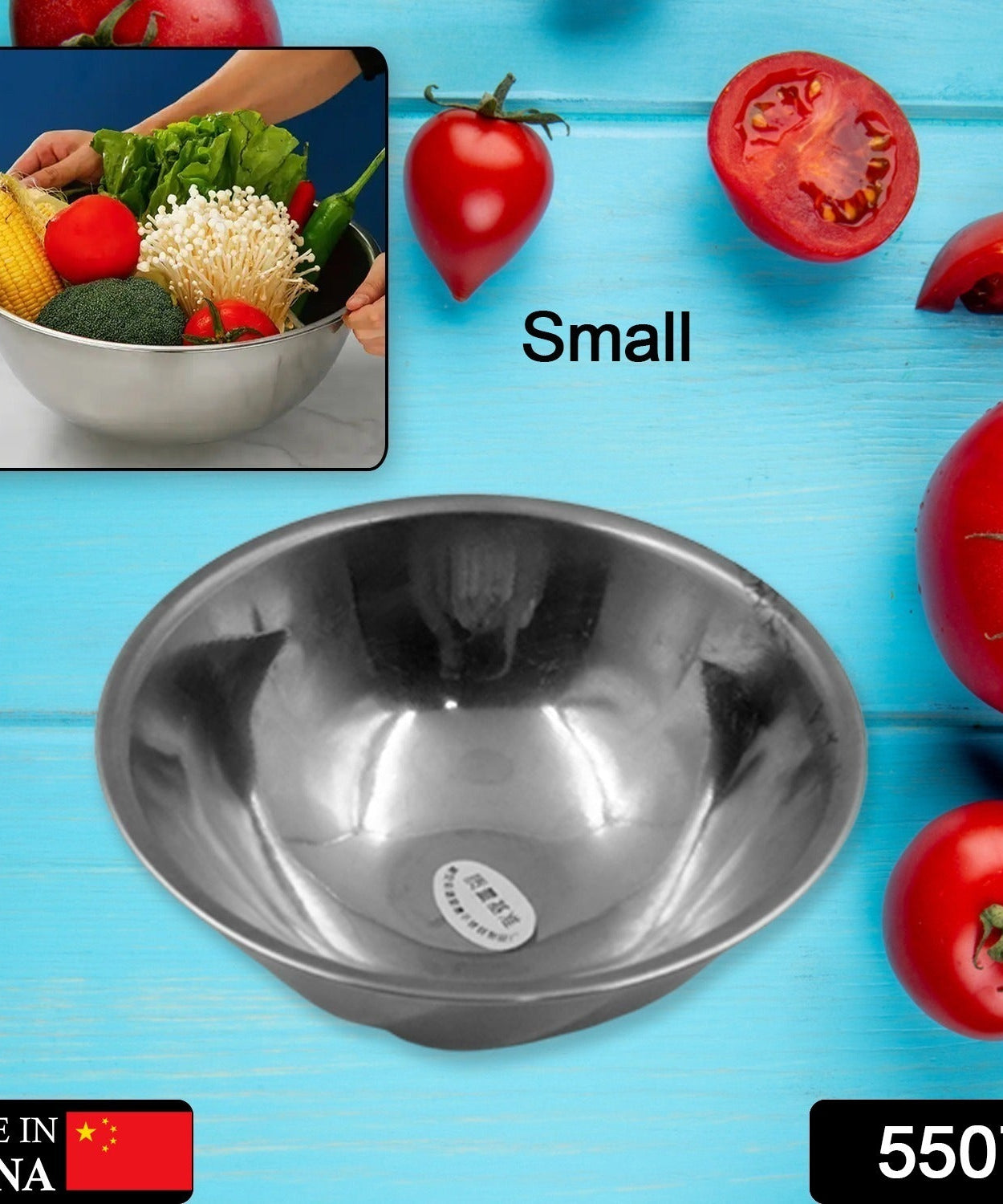 Steel serving bowl for dessert and curry