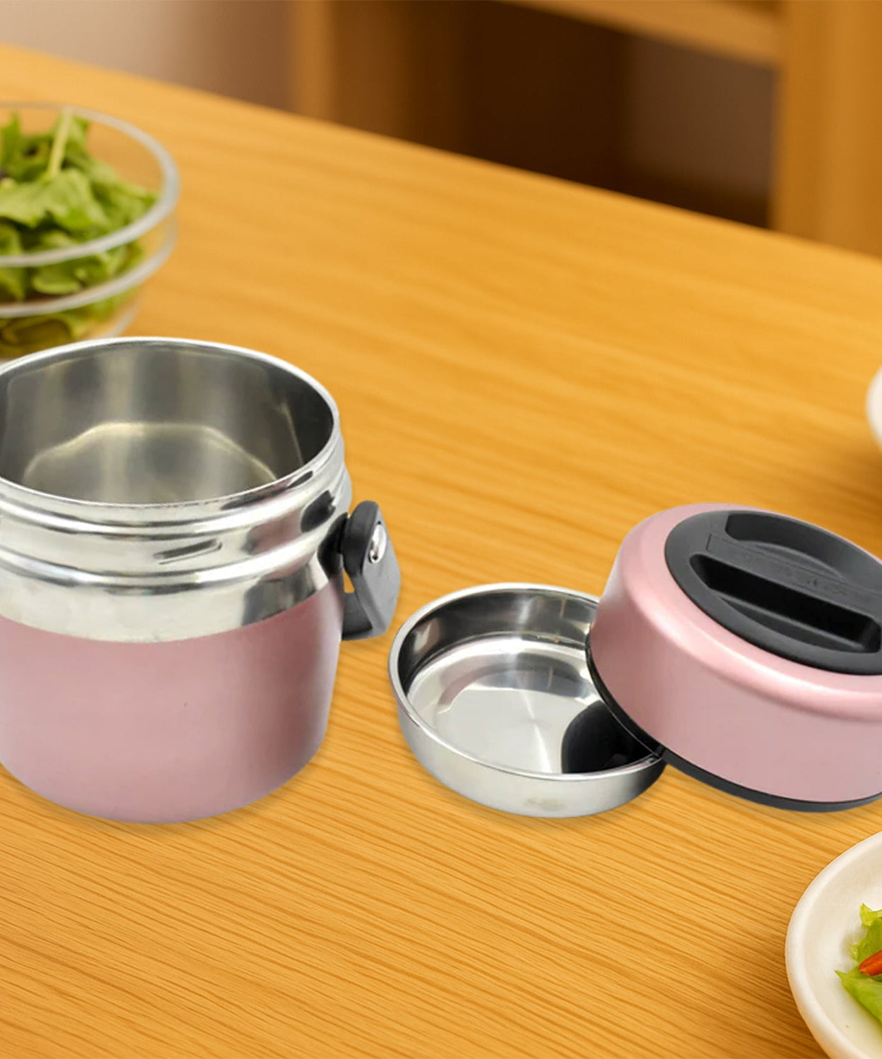 Leak-Proof Thermos Flask: Keeps Food Hot & Fresh (Stainless Steel, Multi-Color)