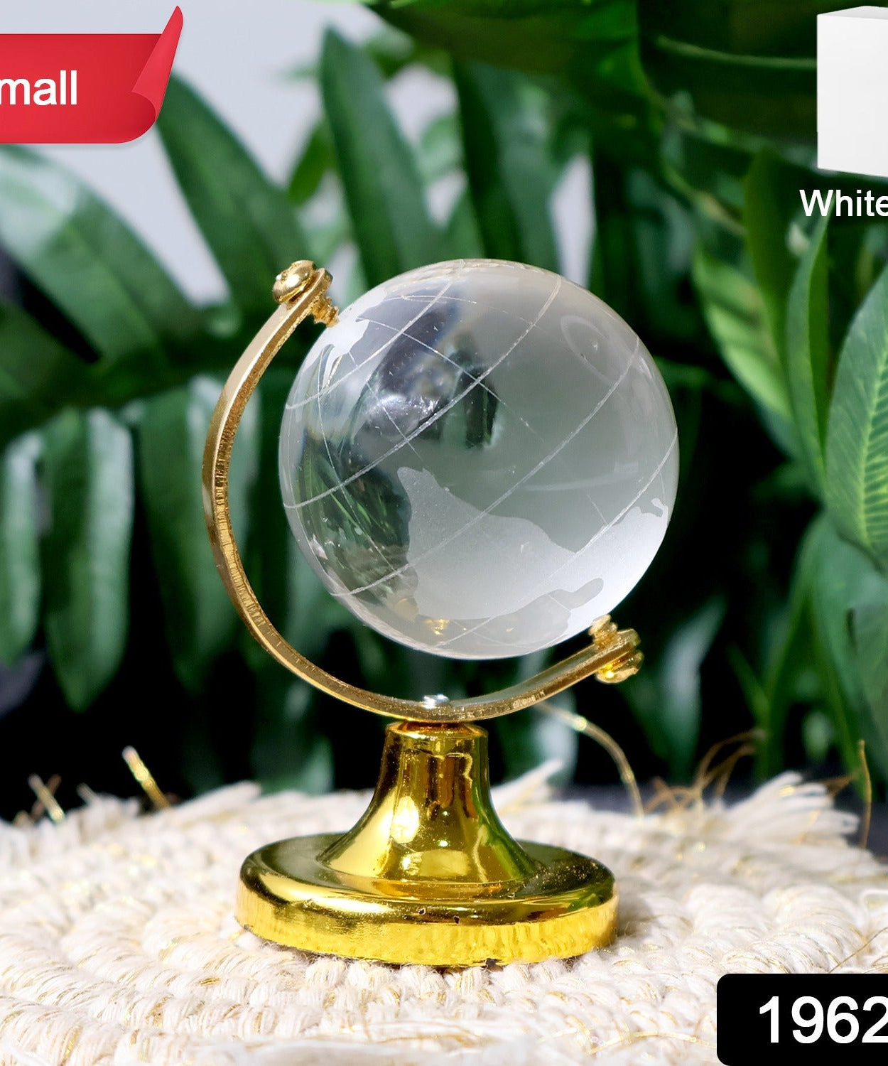 Elegant Mini Crystal Globe Table Decor