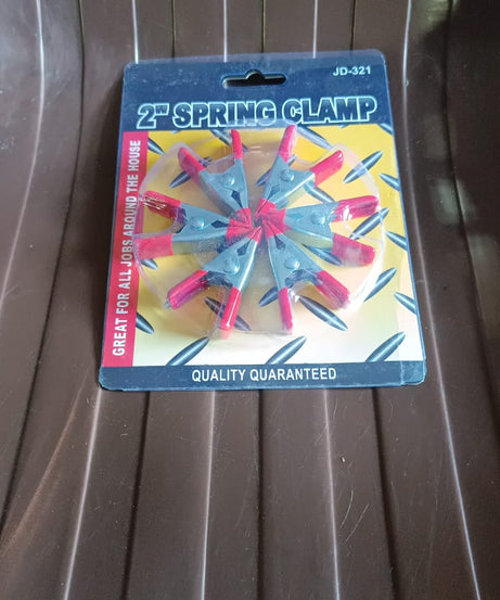 2 Inch Heavy Duty Spring Metal Spring Clamps (6 Pcs Set)