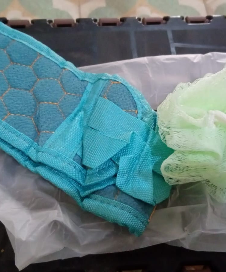 Bath Shower Scrubber Set – Dual-Sided Loofah Sponge & Bath Brush for Deep Clean (2 Pcs)