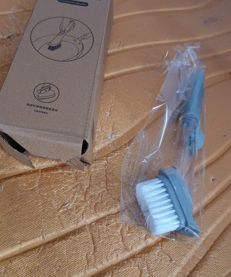 Multipurpose Dish Scrub Brush with Built-In Soap Dispenser (1 Pc)