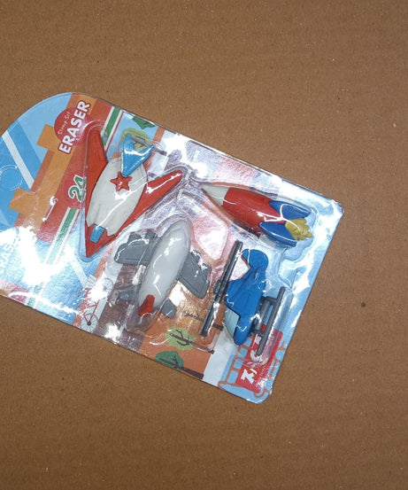 Colorful vehicle pattern erasers for school