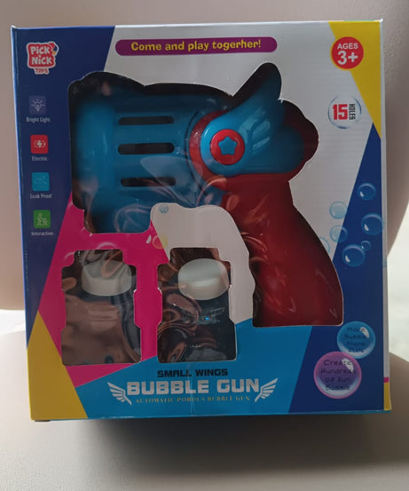 Rechargeable Bubble Gun Toy for Kids (1 Set)