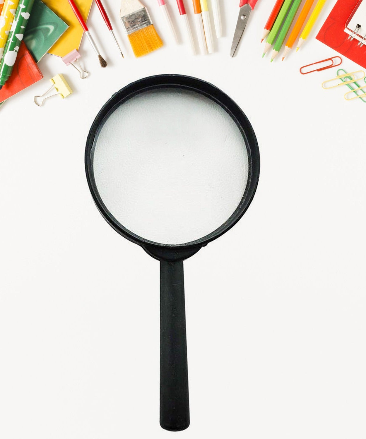 Magnifier lenses, 75mm and 50mm, breakage-proof