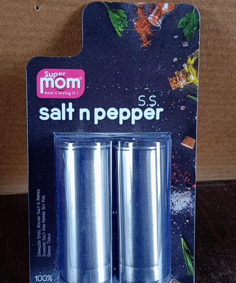 Supermom Stainless Steel Salt and Pepper Shaker Set (2 Pc)