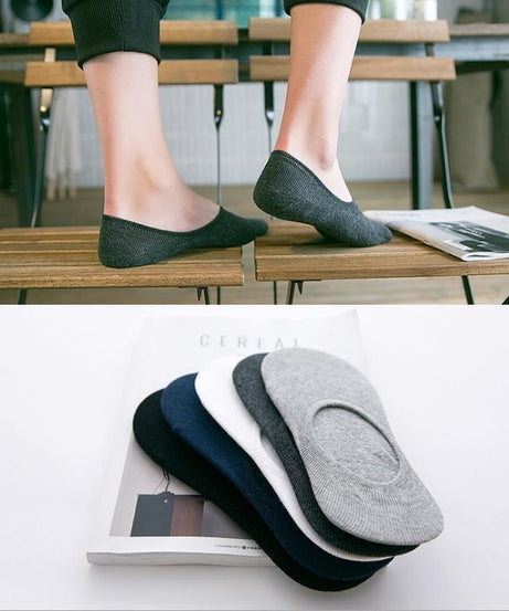 Breathable invisible socks for men in a 12-pack