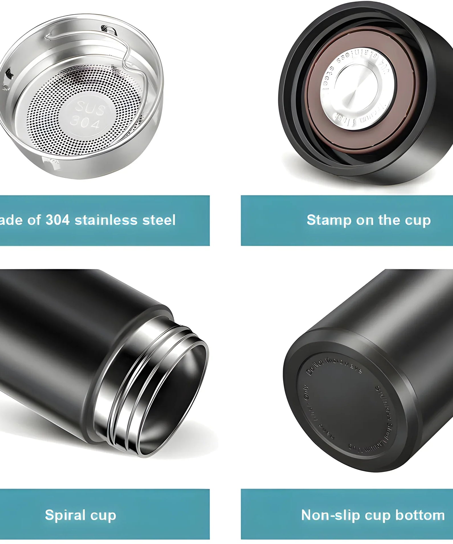 0726 Smart Vacuum Insulated Water Bottle with LED Temperature Display (1 Pc / Multicolor)