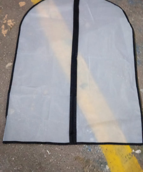 Foldable Non Woven Men's Coat Blazer Suit Cover (80×60 CM / 1 Pc / Black Side Chain Suit Cover)