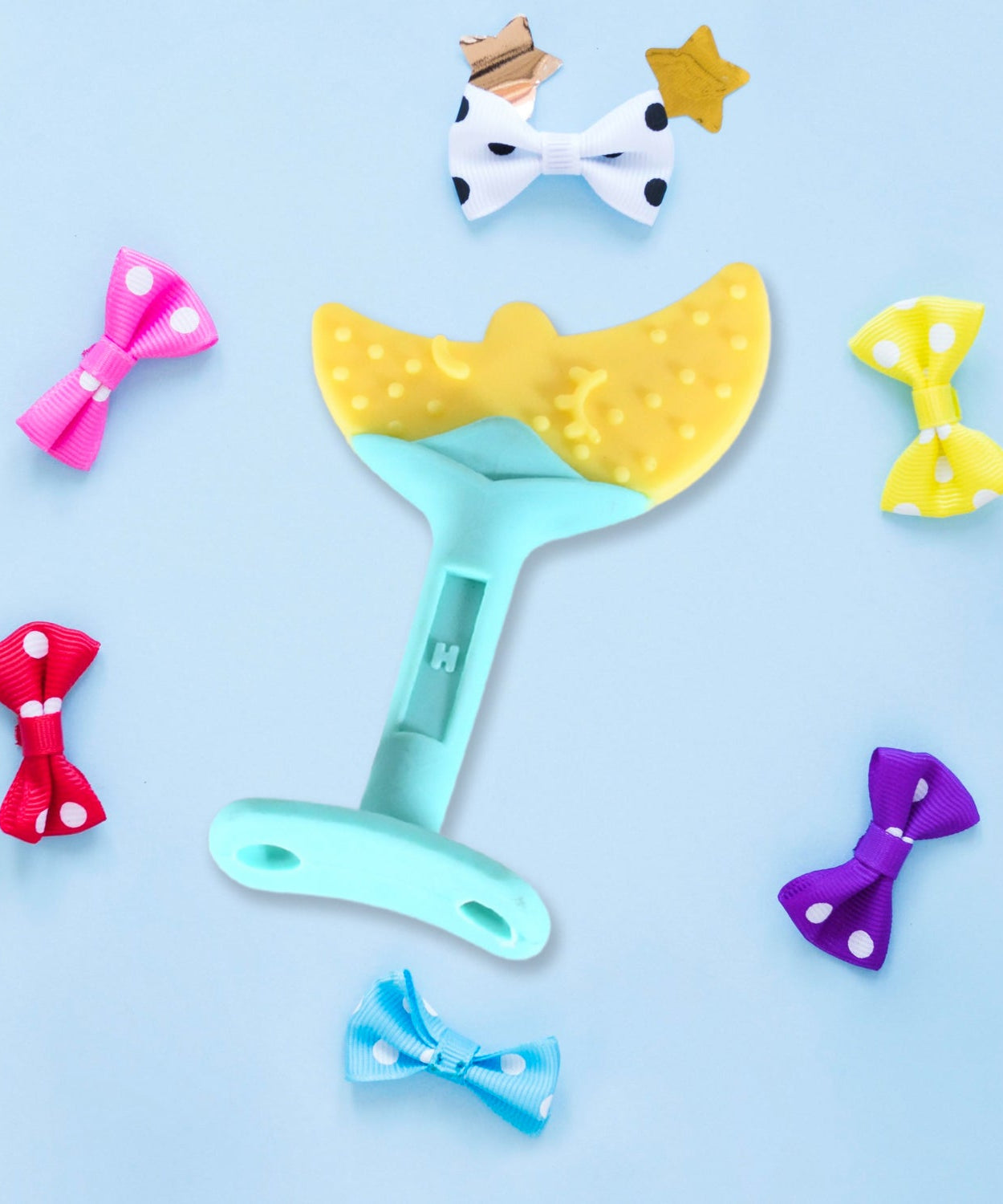 Baby Silicone Teether, Fruit Teether for Toddlers,100% Food Grade Silicone Teether, Non-Toxic & Latex Free Suitable for Kids Above 3 Months Sunflower, Moon Shape(1 Pc)