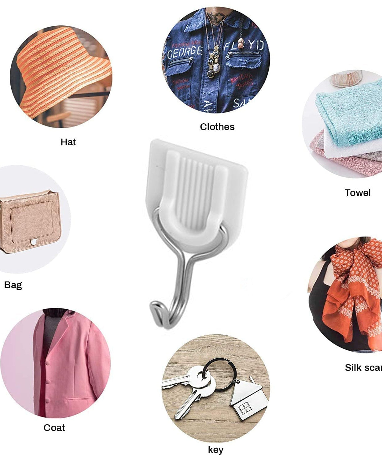 Adhesive towel hanger for home use.