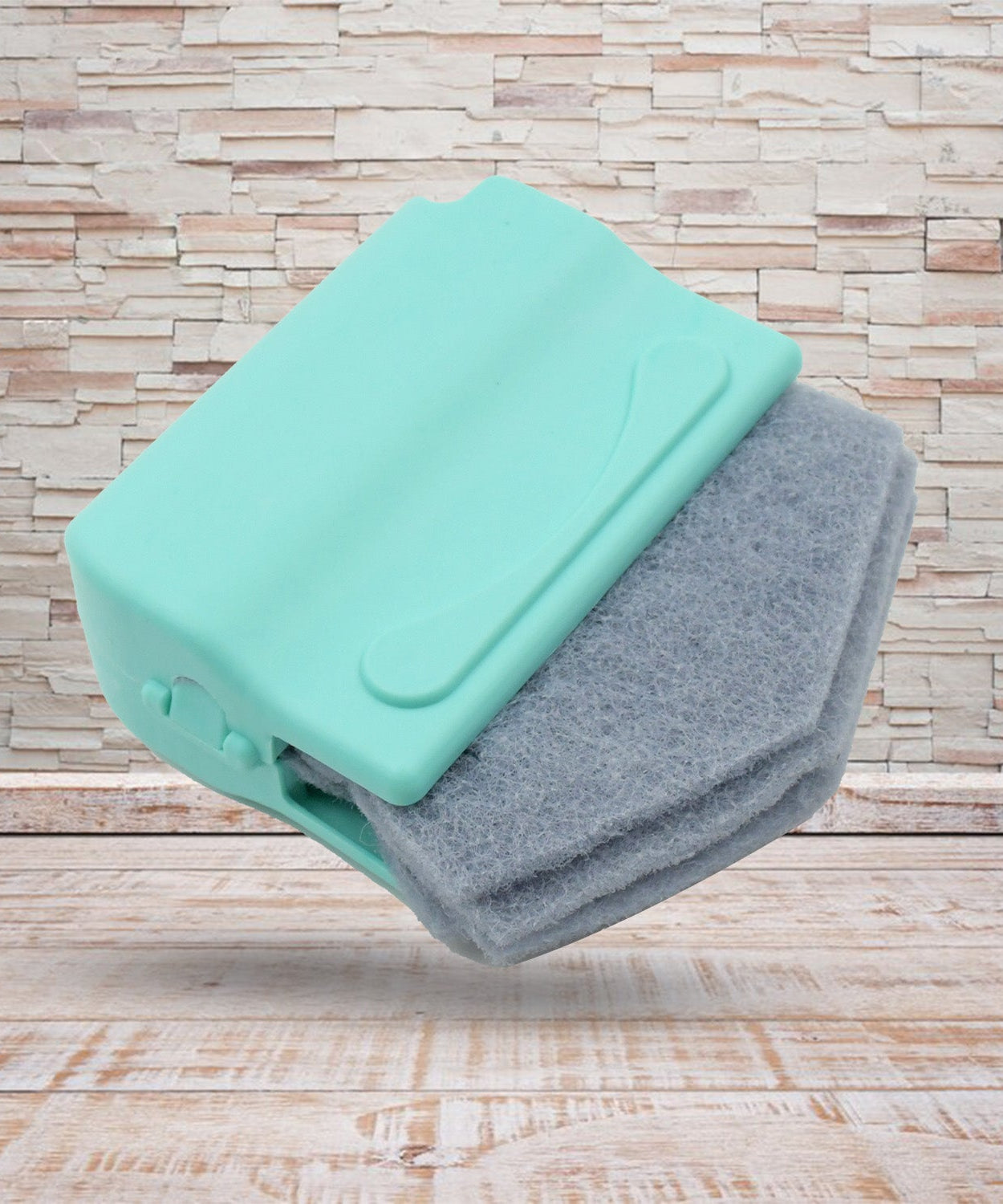 Window track cleaning brush for tight spots