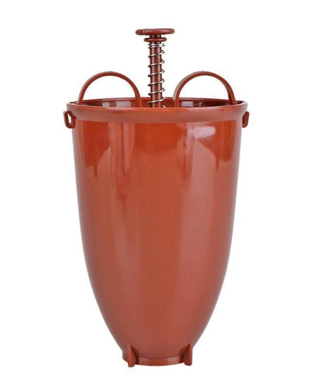 Plastic vada maker and donut dispenser for home kitchens.