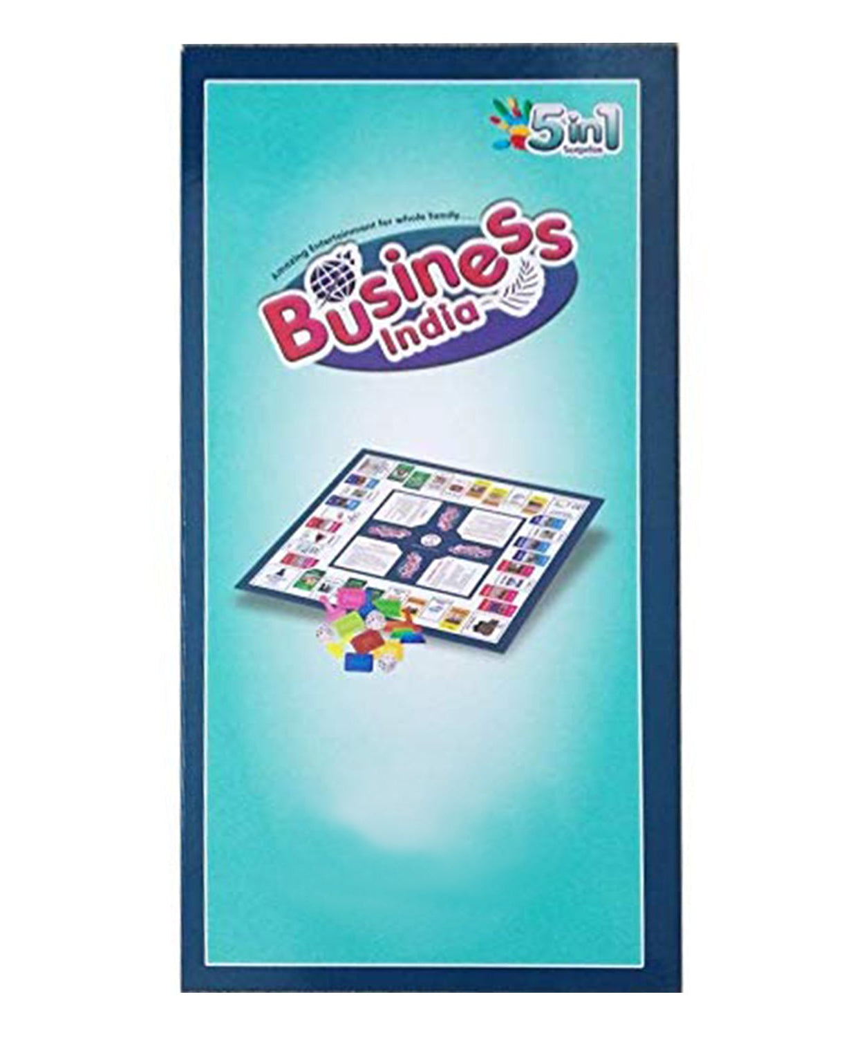 Business game board with plastic money coins and game cards