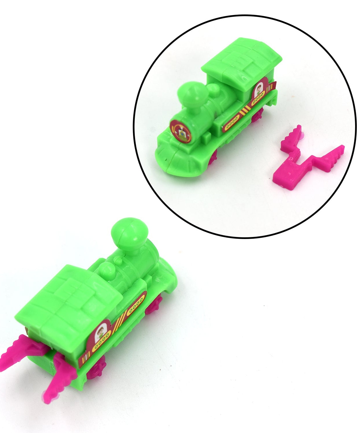 Push and go train toy for crawling babies