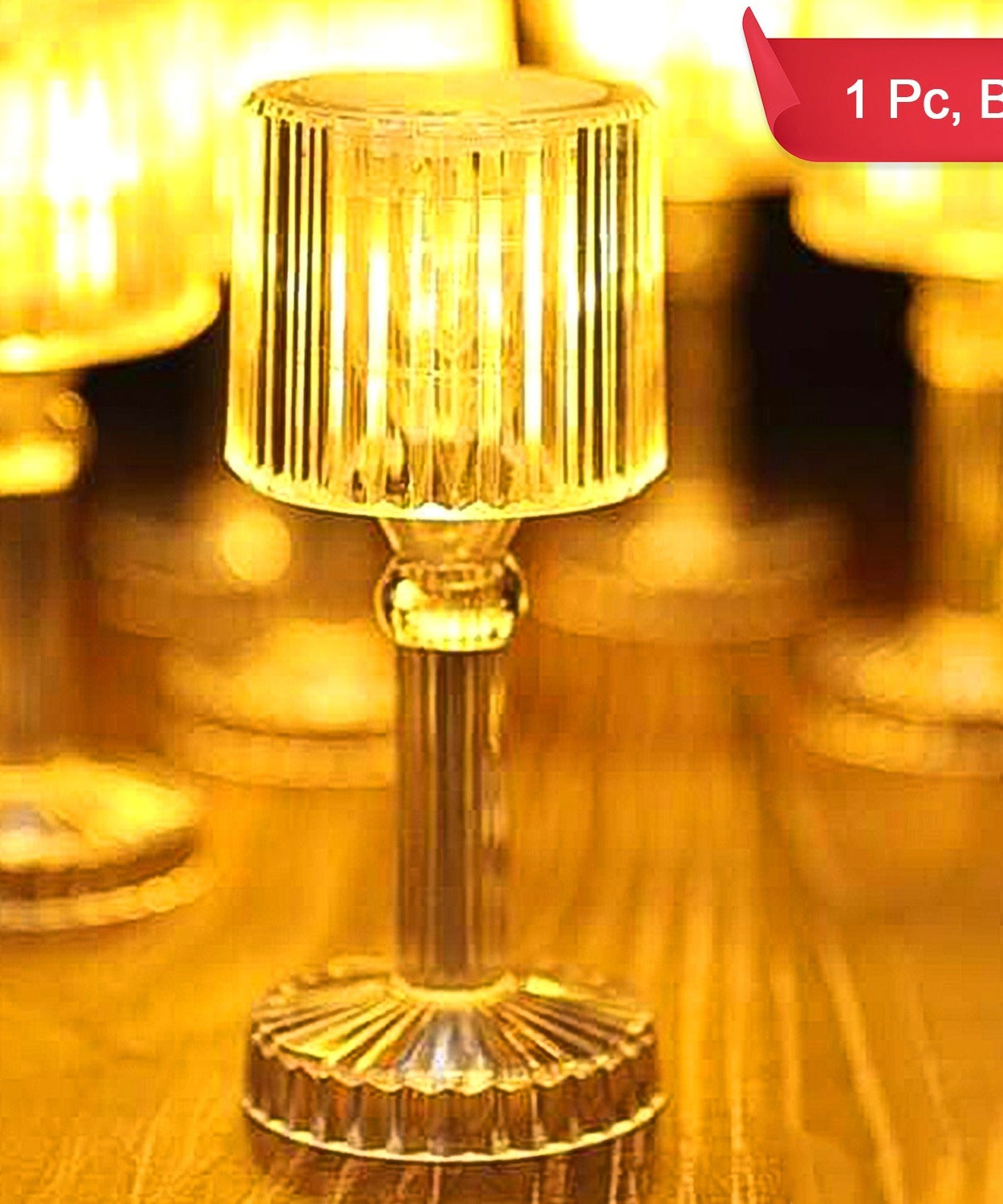 CrystalGlow Acrylic Desk Lamp