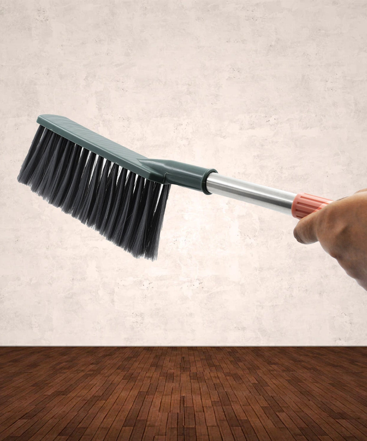 Stainless steel sofa cleaner brush with long handle