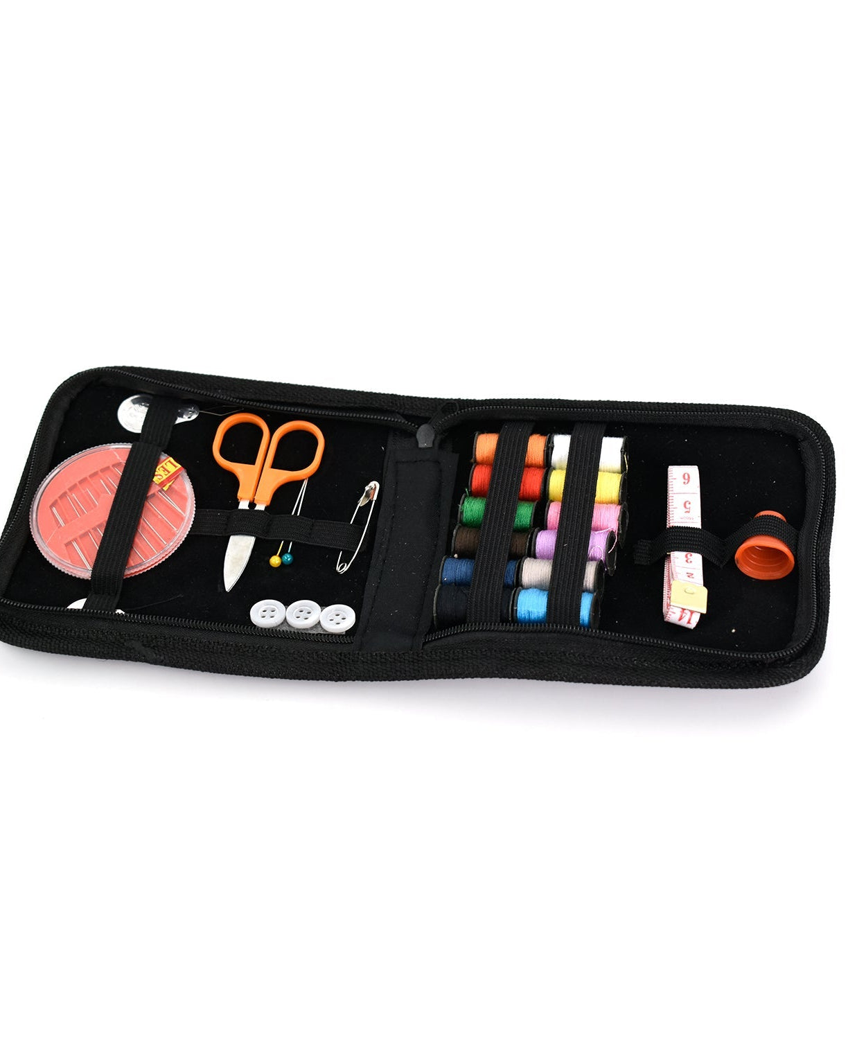Sewing kit with buttons and pins