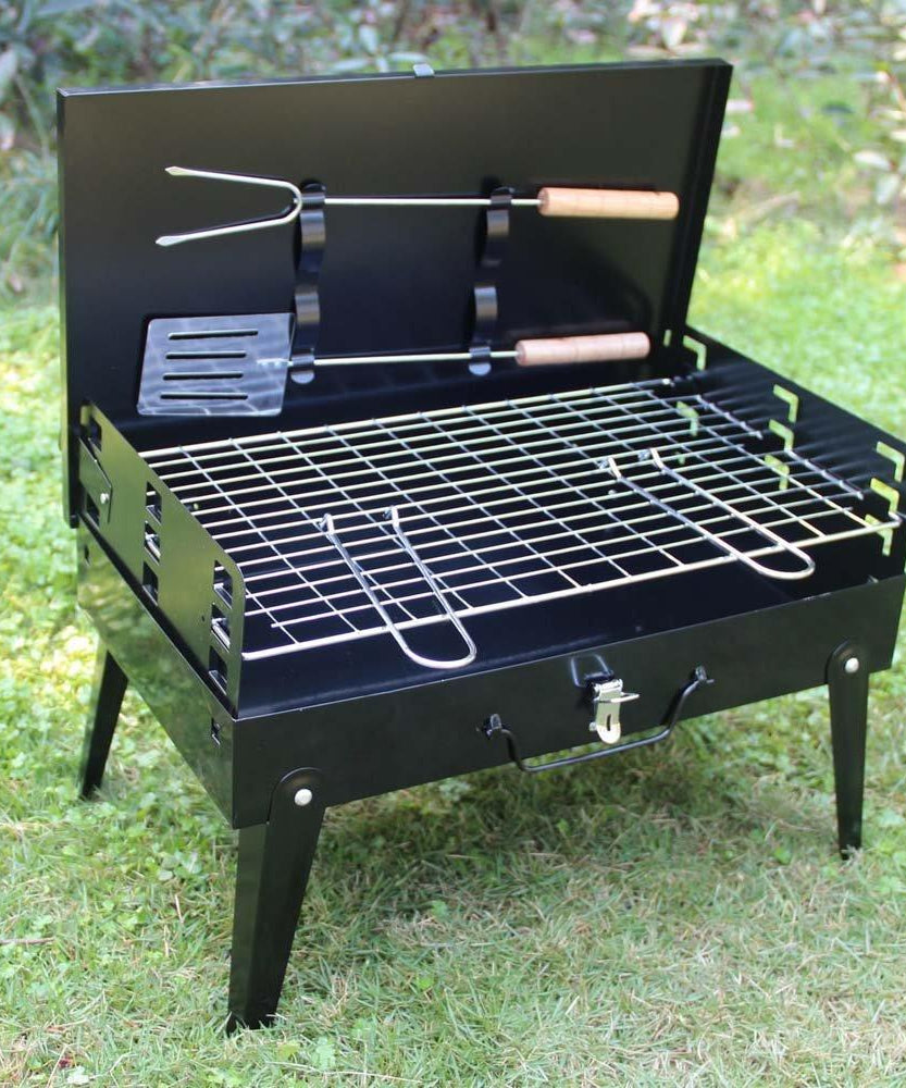 Stainless steel grill toaster, briefcase design