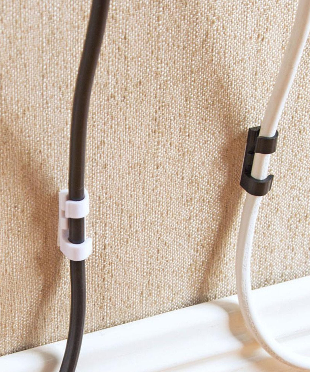 Adhesive cable cord holders