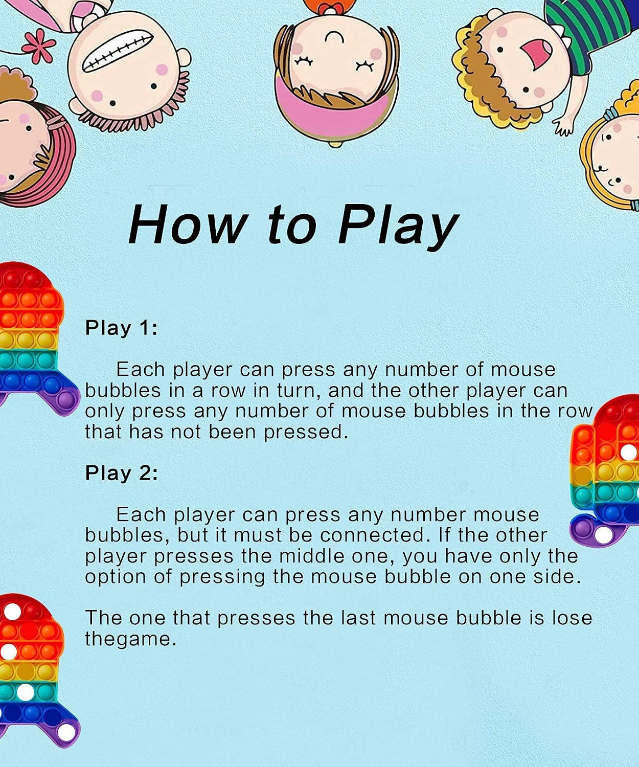 Multiple Among Us fidget toys.