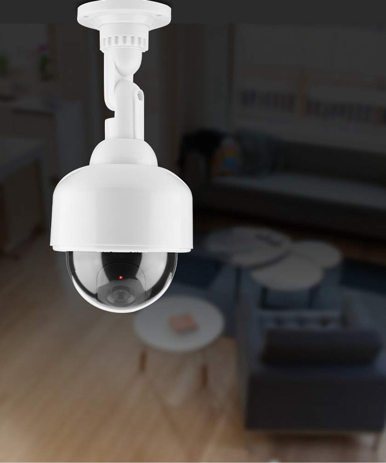 Fake / Dummy Camera CCTV,  with Flashing Red LED Light (1 Pc / Battery Not Included)
