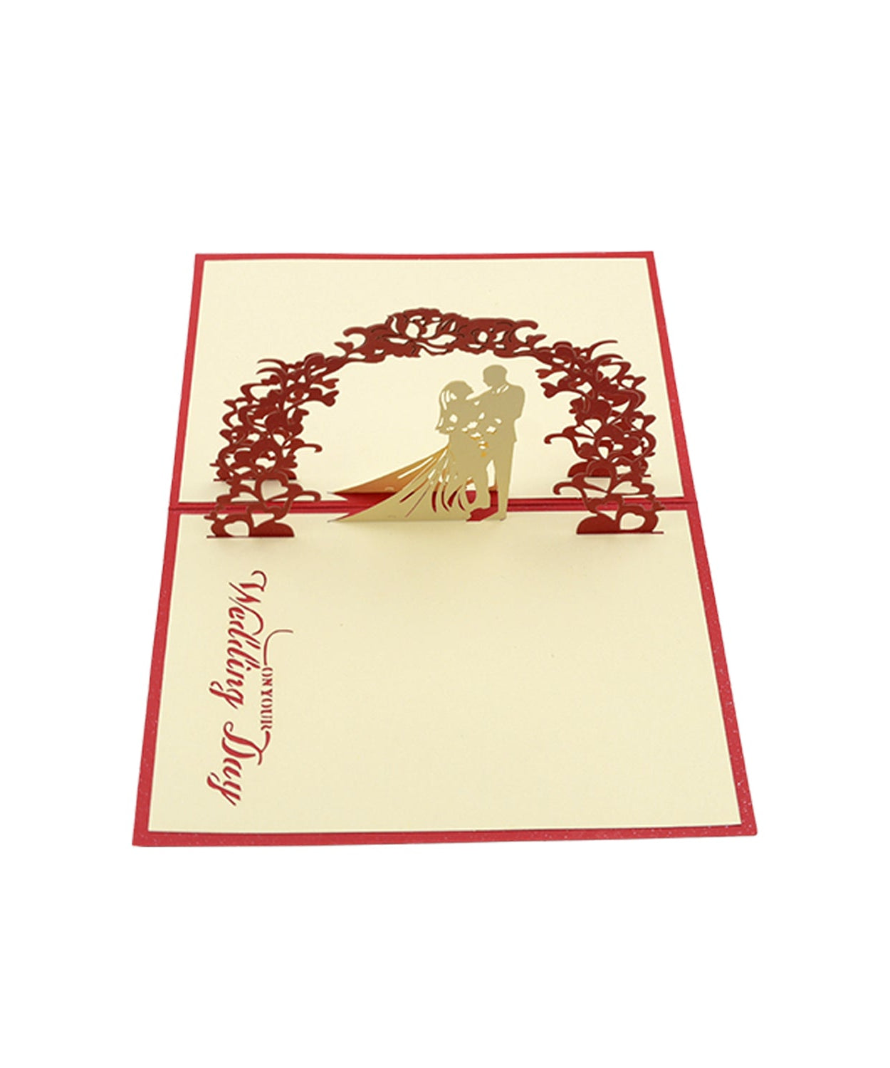 Unique 3D -Up Wishing Card (Wedding): 1 Pc