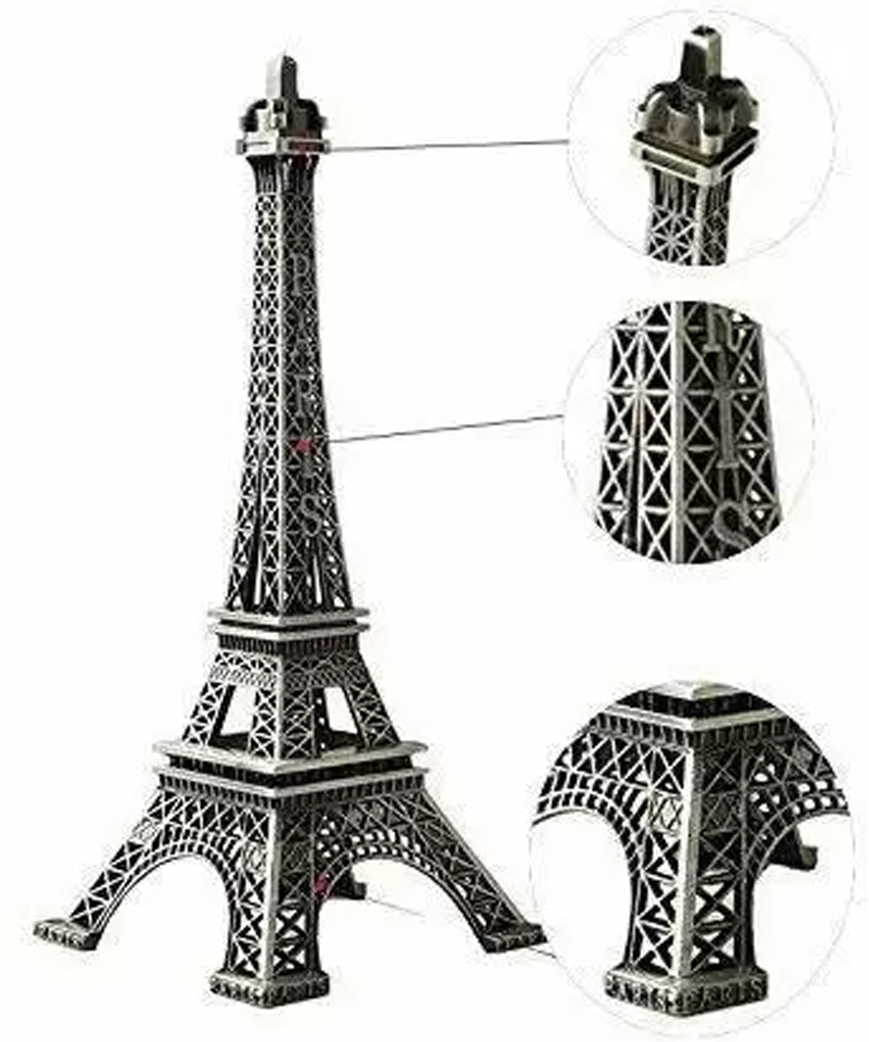 Eiffel Tower metal statue